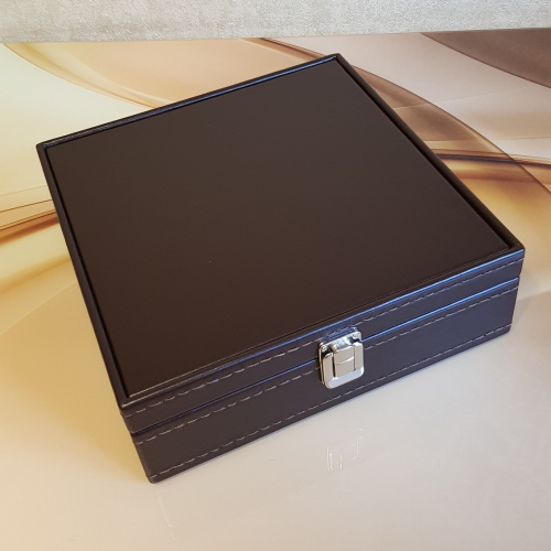 Шкатулка для украшений. Кожа. Замша. 