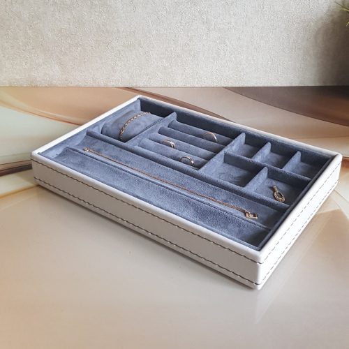 Планшет для украшений. Кожа. Замша. 